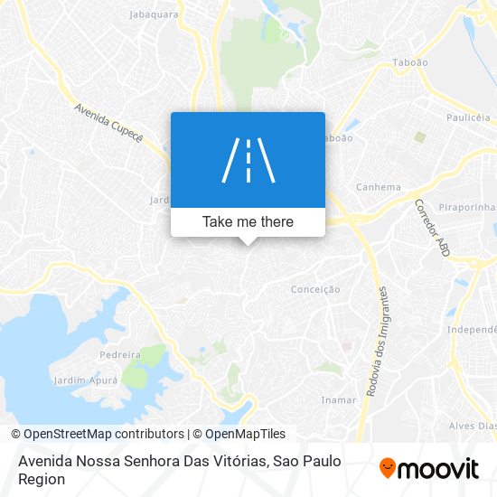Mapa Avenida Nossa Senhora Das Vitórias