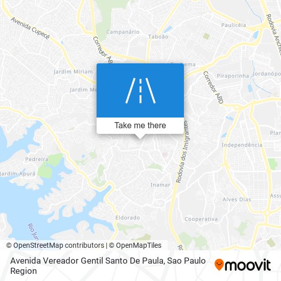 Avenida Vereador Gentil Santo De Paula map