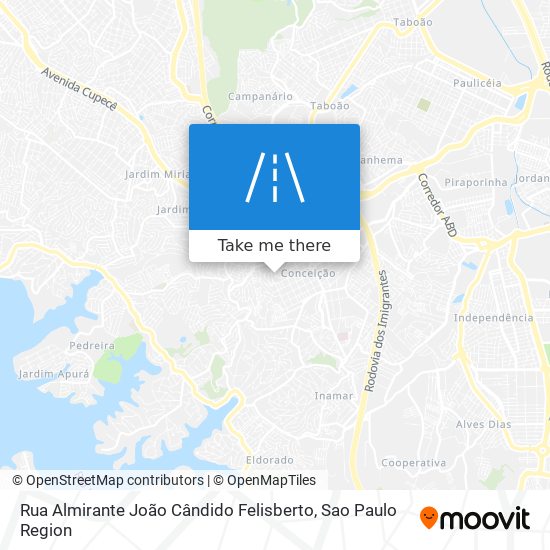 Rua Almirante João Cândido Felisberto map