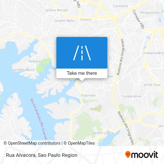 Rua Alvacora map