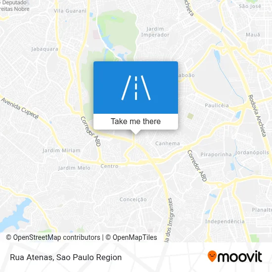Rua Atenas map