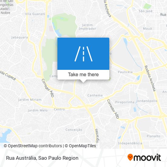 Mapa Rua Austrália