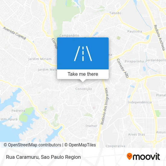 Rua Caramuru map