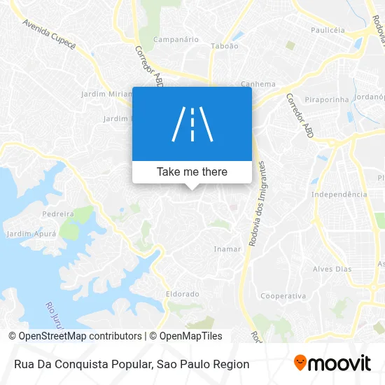 Rua Da Conquista Popular map
