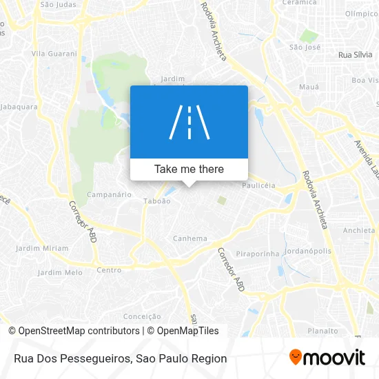 Rua Dos Pessegueiros map