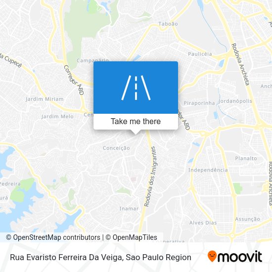 Rua Evaristo Ferreira Da Veiga map