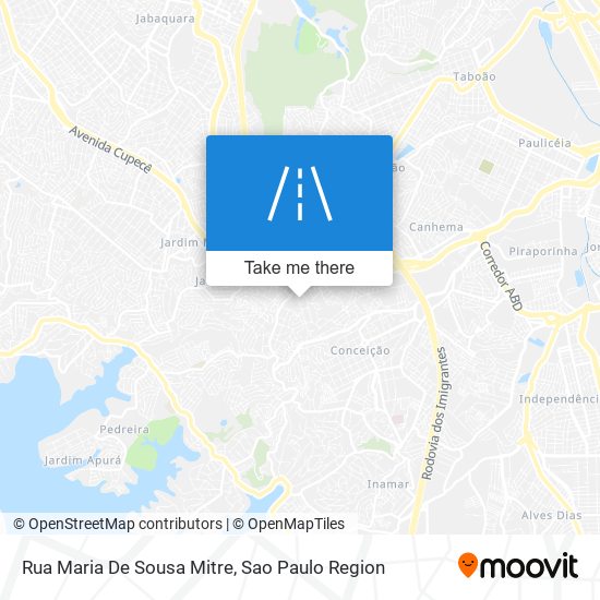 Mapa Rua Maria De Sousa Mitre