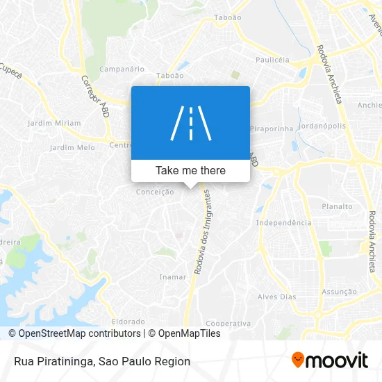 Rua Piratininga map