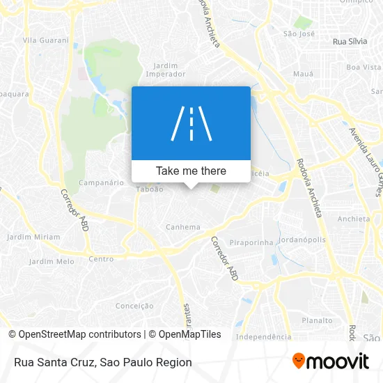 Rua Santa Cruz map