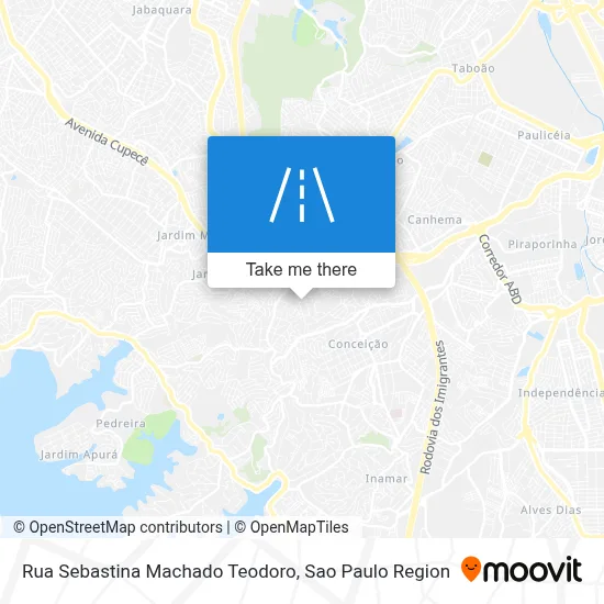 Rua Sebastina Machado Teodoro map