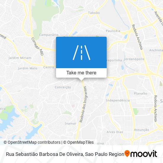 Rua Sebastião Barbosa De Oliveira map
