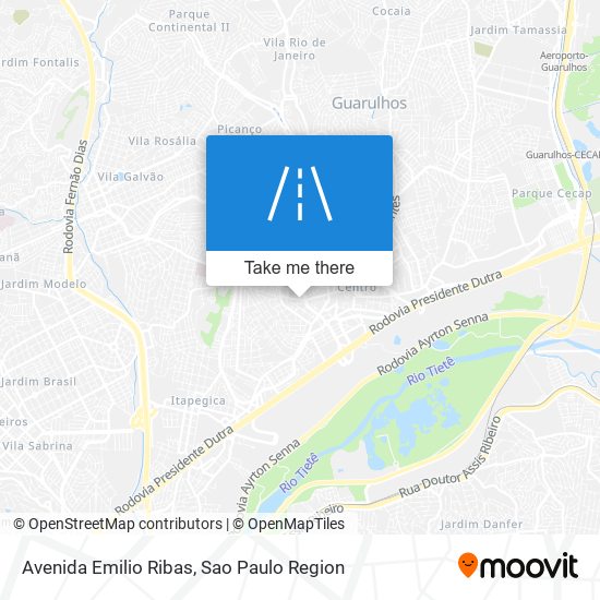 Avenida Emilio Ribas map