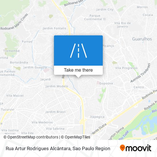 Rua Artur Rodrigues Alcântara map