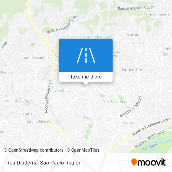Rua Diadema map