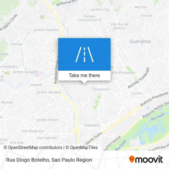 Rua Diogo Botelho map