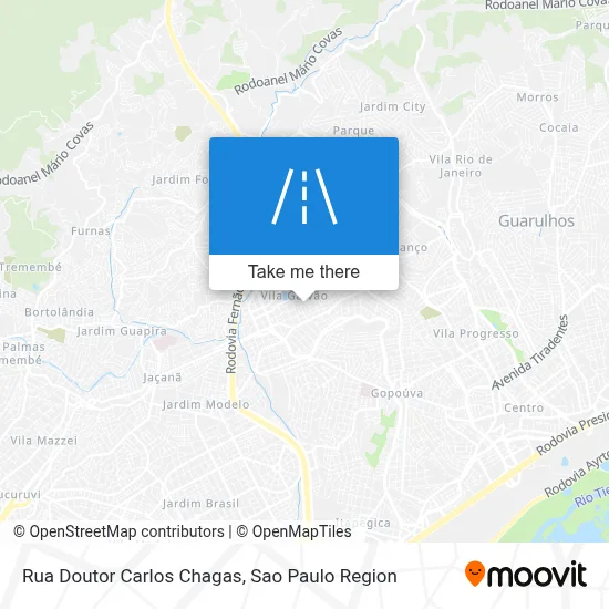 Rua Doutor Carlos Chagas map