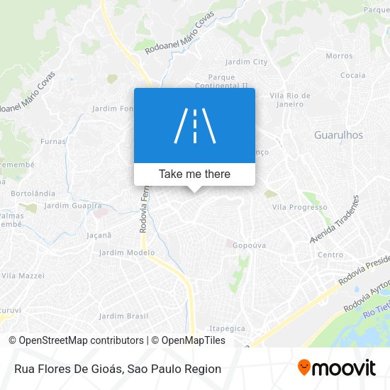 Rua Flores De Gioás map