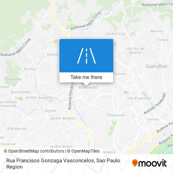 Rua Francisco Gonzaga Vasconcelos map