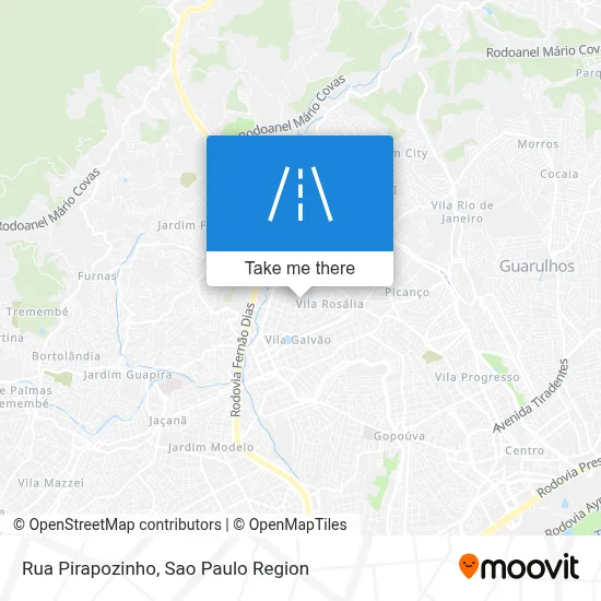 Rua Pirapozinho map