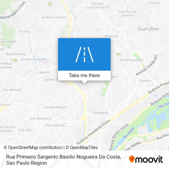 Rua Primeiro Sargento Basílio Nogueira Da Costa map