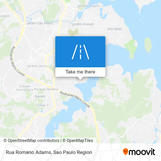 Rua Romano Adams map