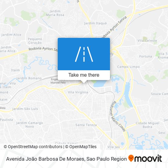 Mapa Avenida João Barbosa De Moraes