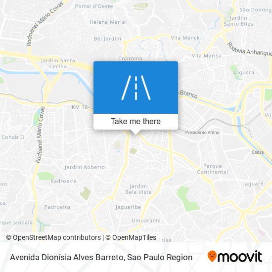 Avenida Dionísia Alves Barreto map