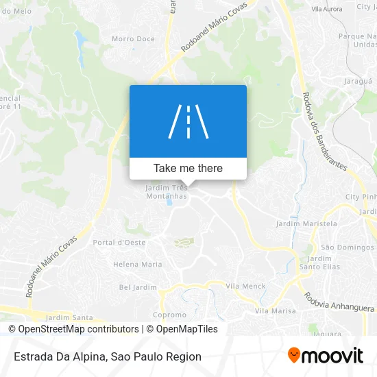 Estrada Da Alpina map