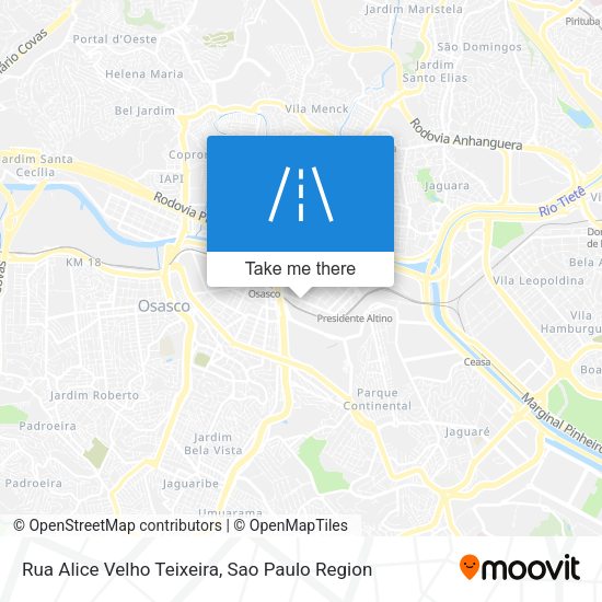 Rua Alice Velho Teixeira map