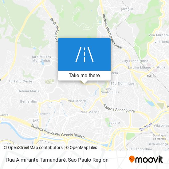 Mapa Rua Almirante Tamandaré