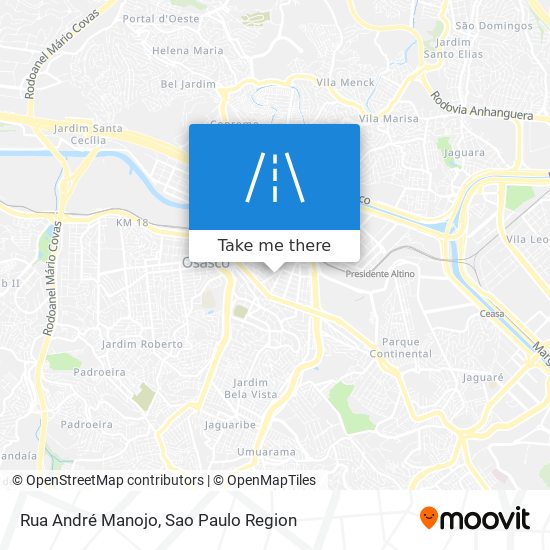 Mapa Rua André Manojo