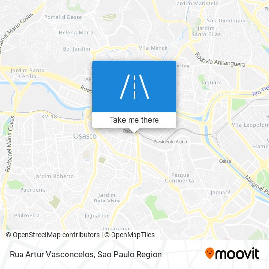 Mapa Rua Artur Vasconcelos