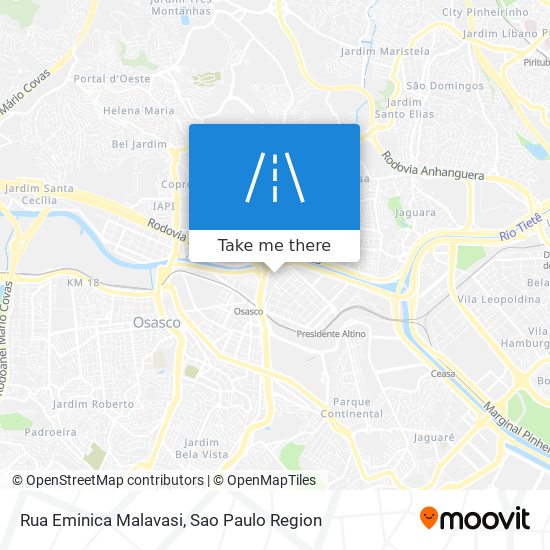 Rua Eminica Malavasi map