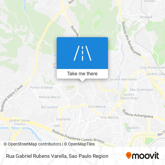 Mapa Rua Gabriel Rubens Varella
