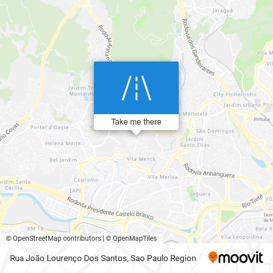 Rua João Lourenço Dos Santos map