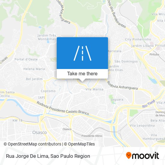 Mapa Rua Jorge De Lima