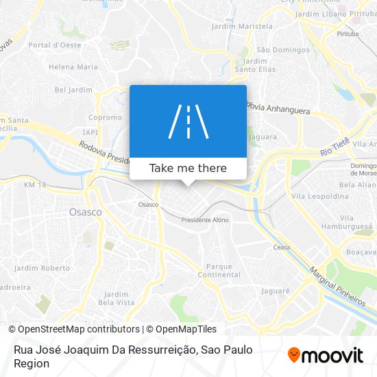 Rua José Joaquim Da Ressurreição map