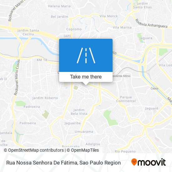 Mapa Rua Nossa Senhora De Fátima