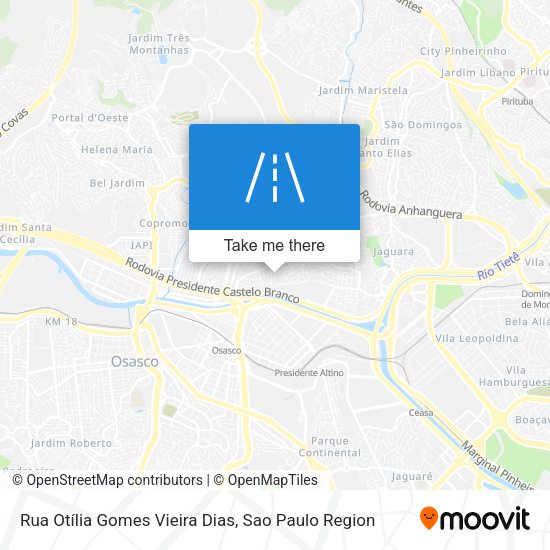 Rua Otília Gomes Vieira Dias map