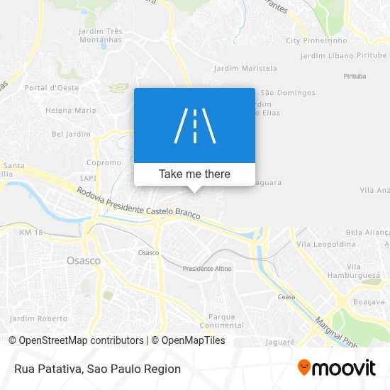 Rua Patativa map