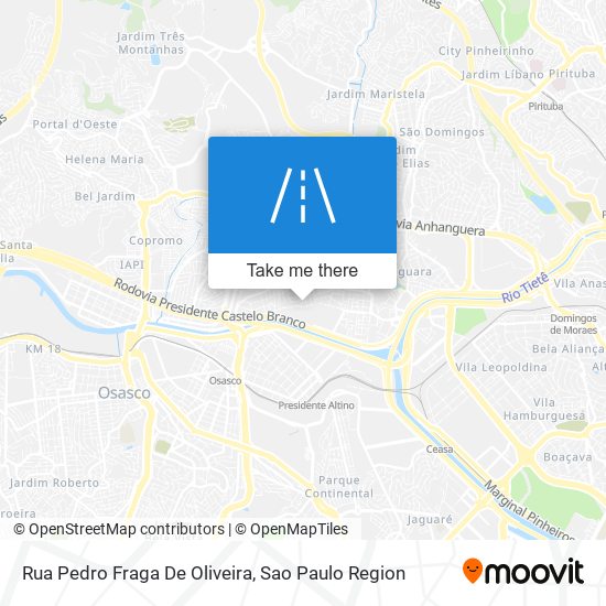 Rua Pedro Fraga De Oliveira map