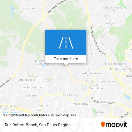 Mapa Rua Robert Bosch