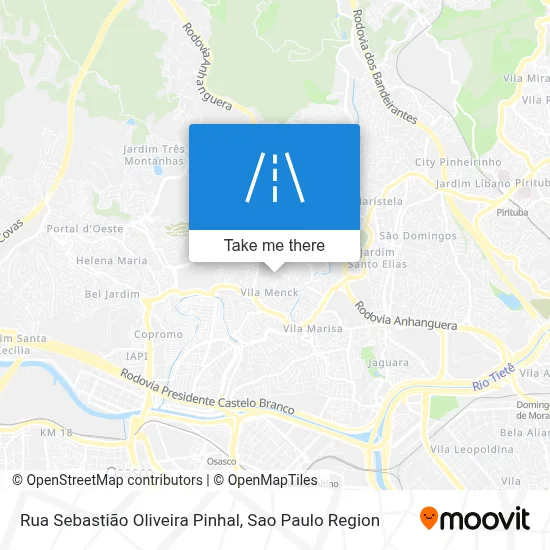 Rua Sebastião Oliveira Pinhal map