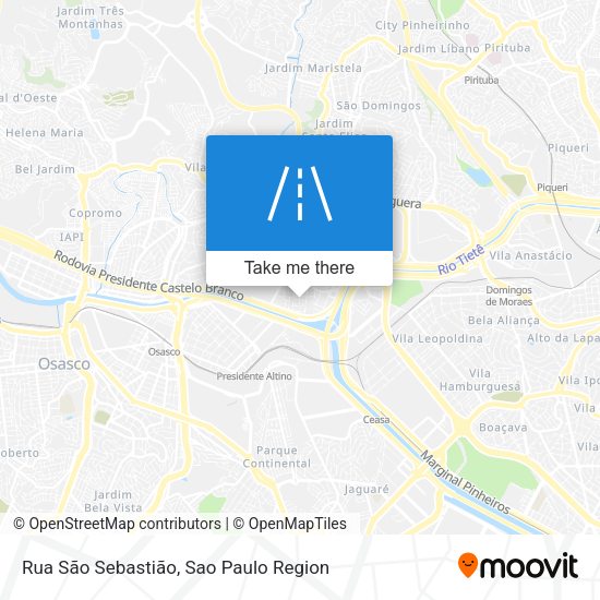 Rua São Sebastião map