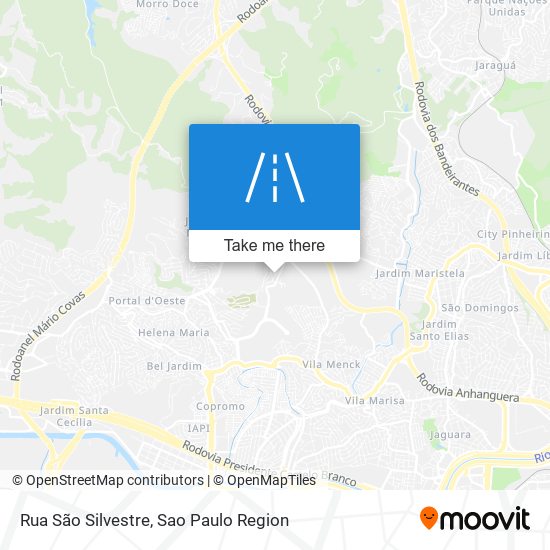 Rua São Silvestre map