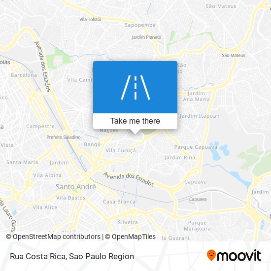 Rua Costa Rica map
