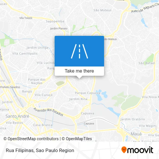 Rua Filipinas map