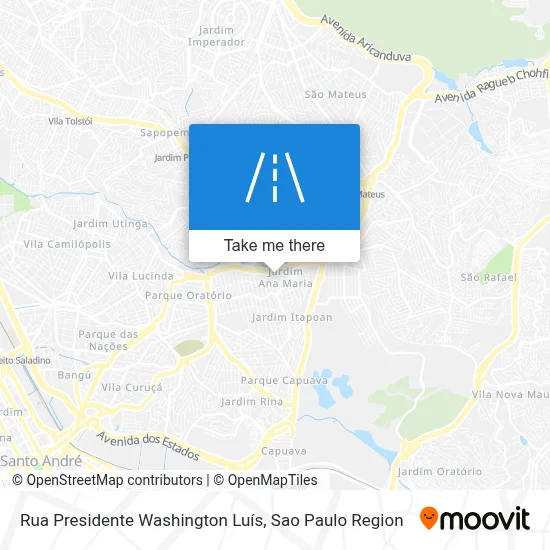 Rua Presidente Washington Luís map