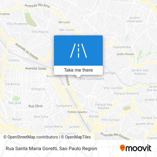 Rua Santa Maria Goretti map