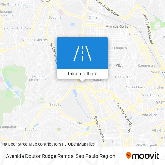 Mapa Avenida Doutor Rudge Ramos